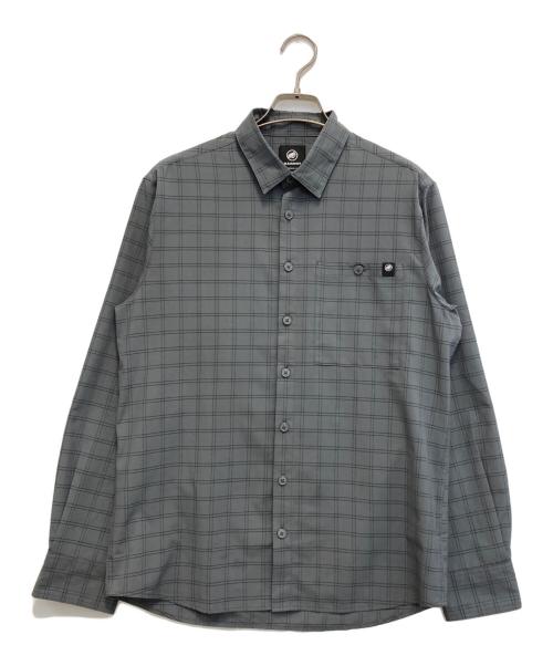 MAMMUT（マムート）MAMMUT (マムート) レンニ ロングスリーブ シャツ アジアンフィット グレー サイズ:Sの古着・服飾アイテム