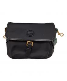 TORY BURCH（トリーバーチ）の古着「ナイロンショルダーバッグ」｜ブラック