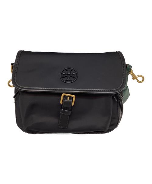 TORY BURCH（トリーバーチ）TORY BURCH (トリーバーチ) ナイロンショルダーバッグ ブラックの古着・服飾アイテム