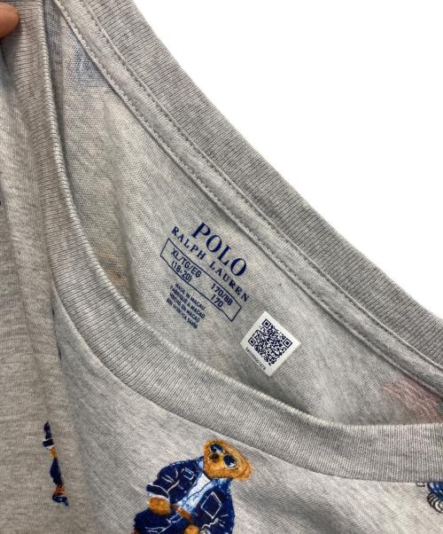 POLO（ポロ）POLO (ポロ) ポロベアプリントTシャツ グレー サイズ:XL（ｷｯｽﾞ規格）の古着・服飾アイテム