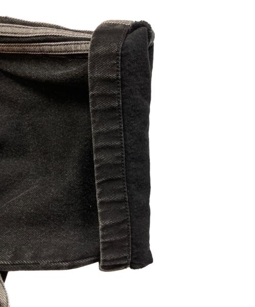 adidas（アディダス）adidas (アディダス) アディカラー デニム スリーストライプス トラックパンツ ブラック サイズ:W30の古着・服飾アイテム