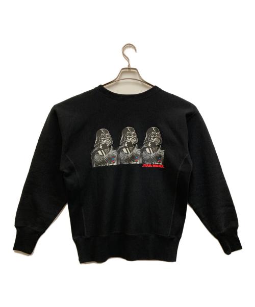 Champion REVERSE WEAVE（チャンピオン リバース ウィーブ）Champion REVERSE WEAVE (チャンピオン リバース ウィーブ) STAR WARS (スターウォーズ) 【STAR WARS】コラボリバースウィーブスウェット ブラック サイズ:Mの古着・服飾アイテム