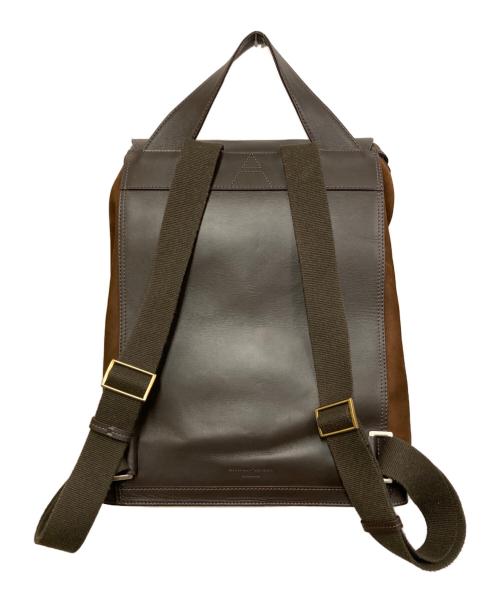 ASPINAL LONDON（アスピナル オブ ロンドン）ASPINAL LONDON (アスピナル オブ ロンドン) レザーリュック ブラウンの古着・服飾アイテム