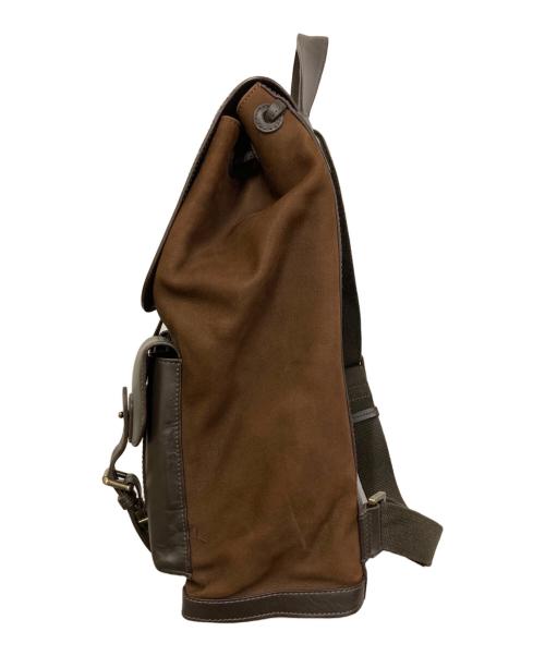 ASPINAL LONDON（アスピナル オブ ロンドン）ASPINAL LONDON (アスピナル オブ ロンドン) レザーリュック ブラウンの古着・服飾アイテム