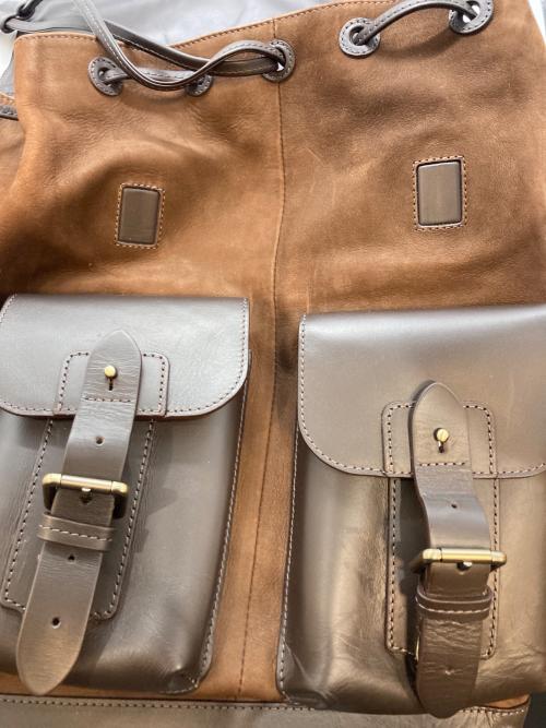 ASPINAL LONDON（アスピナル オブ ロンドン）ASPINAL LONDON (アスピナル オブ ロンドン) レザーリュック ブラウンの古着・服飾アイテム
