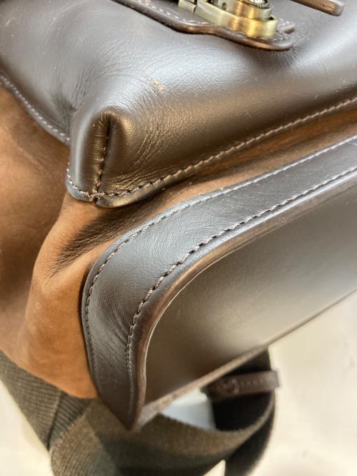 ASPINAL LONDON（アスピナル オブ ロンドン）ASPINAL LONDON (アスピナル オブ ロンドン) レザーリュック ブラウンの古着・服飾アイテム