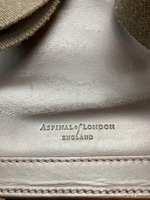 ASPINAL LONDON（アスピナル オブ ロンドン）ASPINAL LONDON (アスピナル オブ ロンドン) レザーリュック ブラウンの古着・服飾アイテム