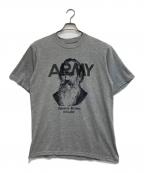 SOFFEソフィー）の古着「【ヨハネスブラームス】ARMY ロゴTシャツ」｜グレー