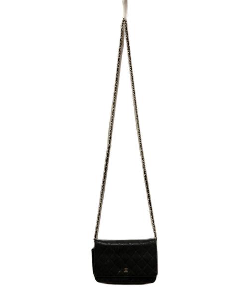 CHANEL（シャネル）CHANEL (シャネル) マトラッセチェーンウォレット ネイビーの古着・服飾アイテム
