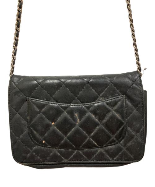 CHANEL（シャネル）CHANEL (シャネル) マトラッセチェーンウォレット ネイビーの古着・服飾アイテム