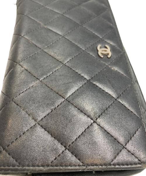 CHANEL（シャネル）CHANEL (シャネル) マトラッセチェーンウォレット ネイビーの古着・服飾アイテム