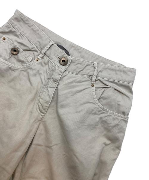 BRUNELLO CUCINELLI（ブルネロクチネリ）BRUNELLO CUCINELLI (ブルネロクチネリ) コットンパンツ ベージュ サイズ:38の古着・服飾アイテム