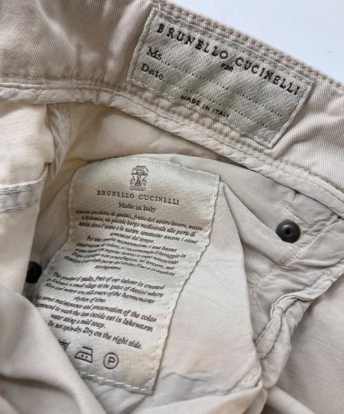 BRUNELLO CUCINELLI（ブルネロクチネリ）BRUNELLO CUCINELLI (ブルネロクチネリ) コットンパンツ ベージュ サイズ:38の古着・服飾アイテム