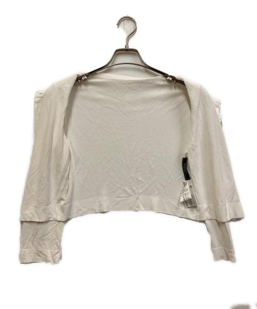FOXEY（フォクシー）FOXEY (フォクシー) Cardigan “Upper Standard”/クルーネックカーディガン ホワイト サイズ:40の古着・服飾アイテム