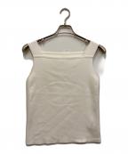 FOXEYフォクシー）の古着「Sleeveless Knit Top Voyage」｜ホワイト