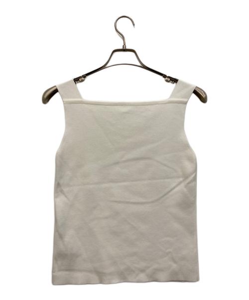FOXEY（フォクシー）FOXEY (フォクシー) Sleeveless Knit Top Voyage ホワイト サイズ:40の古着・服飾アイテム