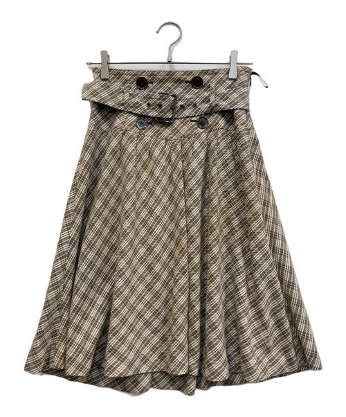 BURBERRY BLUE LABEL（バーバリー ブルー レーベル）BURBERRY BLUE LABEL (バーバリー ブルー レーベル) スカート ブラウン サイズ:38の古着・服飾アイテム