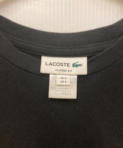 LACOSTE（ラコステ）LACOSTE (ラコステ) 鹿の子Tシャツ ブラック サイズ:Sの古着・服飾アイテム