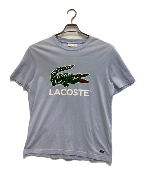 LACOSTE（ラコステ）LACOSTE (ラコステ) プリントTシャツ ブルー サイズ:Mの古着・服飾アイテム