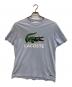 LACOSTE（ラコステ）の古着「プリントTシャツ」｜ブルー