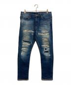 JAPAN BLUE JEANSジャパンブルージーンズ）の古着「USED加工ストレッチスリム」｜インディゴ