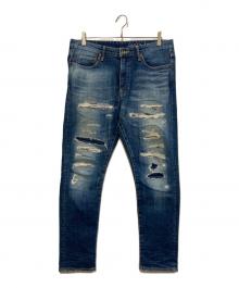 JAPAN BLUE JEANS（ジャパンブルージーンズ）の古着「USED加工ストレッチスリム」｜インディゴ