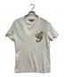 GUCCI（グッチ）の古着「ビジュ装飾ロゴTシャツ」｜ホワイト