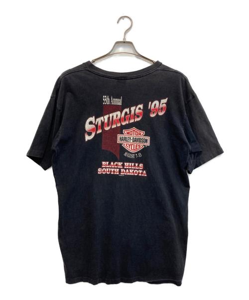 HARLEY-DAVIDSON（ハーレーダビッドソン）HARLEY-DAVIDSON (ハーレーダビッドソン) 【ウルフ】90sプリントTシャツ ブラック サイズ:XLの古着・服飾アイテム
