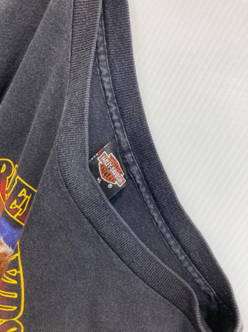 HARLEY-DAVIDSON（ハーレーダビッドソン）HARLEY-DAVIDSON (ハーレーダビッドソン) 【ウルフ】90sプリントTシャツ ブラック サイズ:XLの古着・服飾アイテム