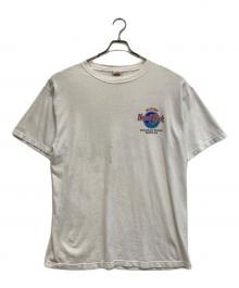 Hard Rock cafe（ハードロックカフェ）の古着「00s【カルロス・サンタナ】アートプリントTシャツ」｜ホワイト
