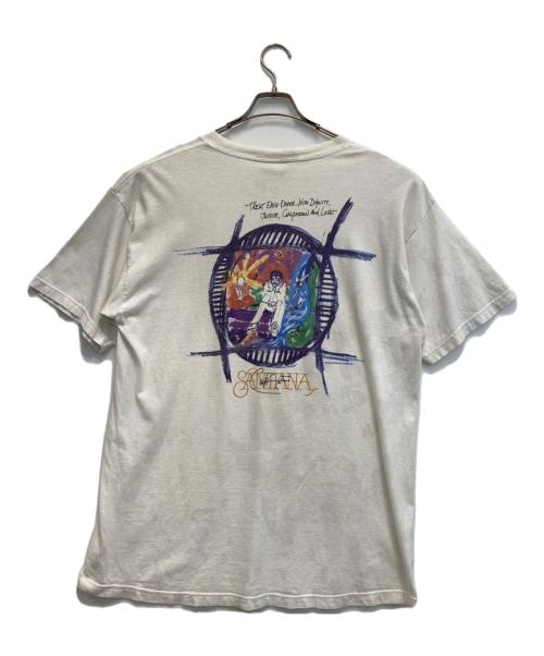 Hard Rock cafe（ハードロックカフェ）Hard Rock cafe (ハードロックカフェ) 00s【カルロス・サンタナ】アートプリントTシャツ ホワイト サイズ:XLの古着・服飾アイテム