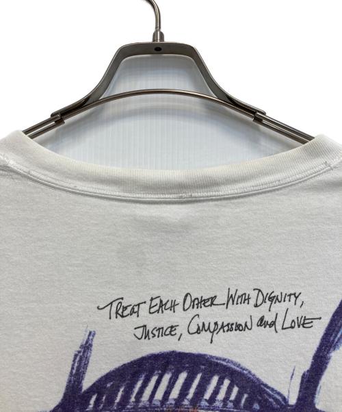 Hard Rock cafe（ハードロックカフェ）Hard Rock cafe (ハードロックカフェ) 00s【カルロス・サンタナ】アートプリントTシャツ ホワイト サイズ:XLの古着・服飾アイテム