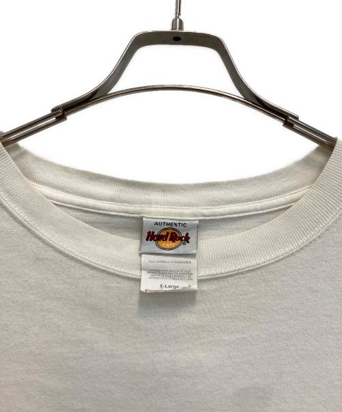 Hard Rock cafe（ハードロックカフェ）Hard Rock cafe (ハードロックカフェ) 00s【カルロス・サンタナ】アートプリントTシャツ ホワイト サイズ:XLの古着・服飾アイテム