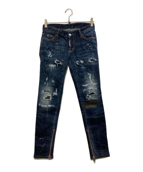 DSQUARED2（ディースクエアード）DSQUARED2 (ディースクエアード) Jennifer Jean デニムパンツ インディゴ サイズ:Sの古着・服飾アイテム
