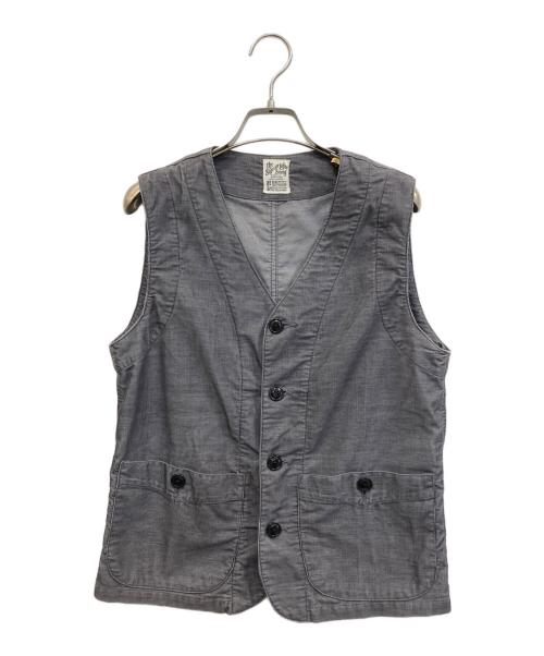 THE SUPERIOR LABOR（シュペリオールレイバー）THE SUPERIOR LABOR (シュペリオールレイバー) ワークジレ インディゴ サイズ:Sの古着・服飾アイテム