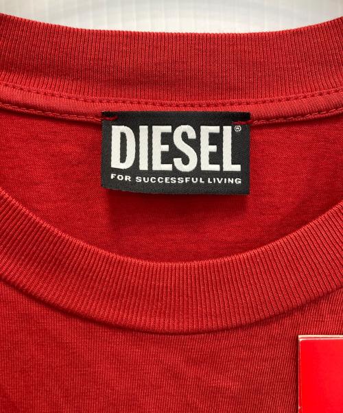DIESEL（ディーゼル）DIESEL (ディーゼル) D-ROLLETTE ノースリーブワンピース レッド サイズ:Sの古着・服飾アイテム
