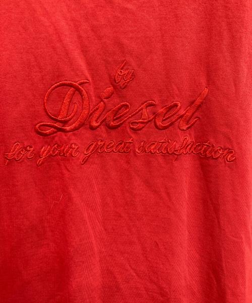 DIESEL（ディーゼル）DIESEL (ディーゼル) D-ROLLETTE ノースリーブワンピース レッド サイズ:Sの古着・服飾アイテム
