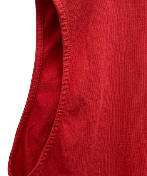 DIESEL（ディーゼル）DIESEL (ディーゼル) D-ROLLETTE ノースリーブワンピース レッド サイズ:Sの古着・服飾アイテム