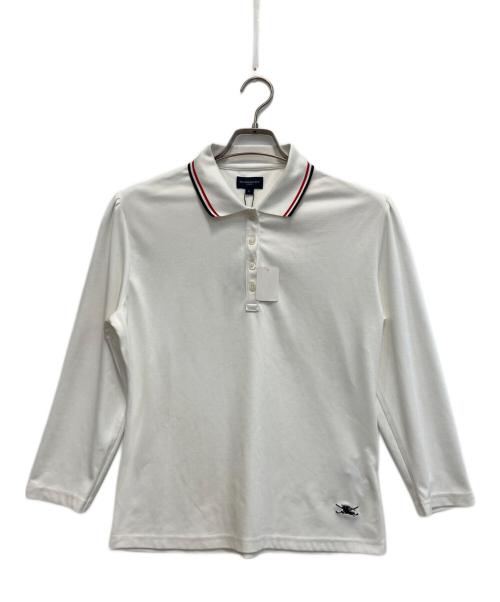 BURBERRY GOLF（バーバリーゴルフ）BURBERRY GOLF (バーバリーゴルフ) ポロシャツ ホワイト サイズ:Lの古着・服飾アイテム