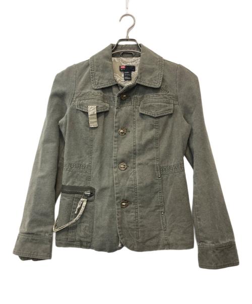 DIESEL（ディーゼル）DIESEL (ディーゼル) デニムジャケット グリーン サイズ:Mの古着・服飾アイテム