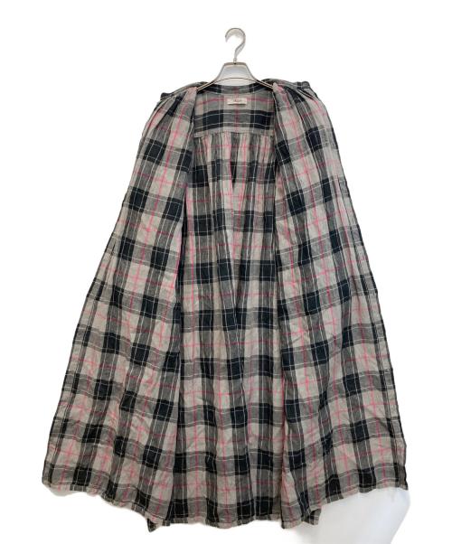 ICHI Antiquites（イチアンティークス）ichi Antiquites (イチアンティークス) リネンタータンドレス ブラック×グレー サイズ:無しの古着・服飾アイテム