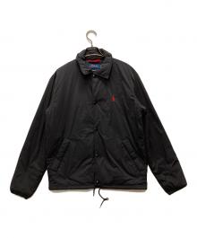 POLO RALPH LAUREN（ポロ・ラルフローレン）の古着「チークインシュレイテッドコーチジャケット」｜ブラック