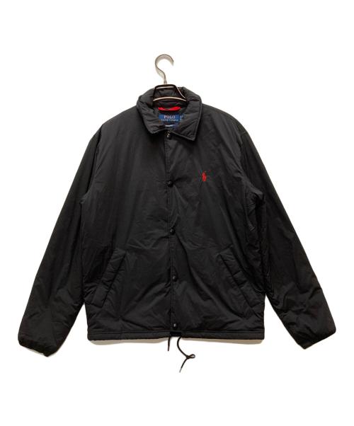 POLO RALPH LAUREN（ポロ・ラルフローレン）POLO RALPH LAUREN (ポロ・ラルフローレン) チークインシュレイテッドコーチジャケット ブラック サイズ:ＸＳの古着・服飾アイテム