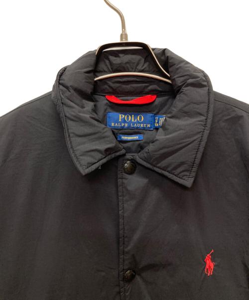 POLO RALPH LAUREN（ポロ・ラルフローレン）POLO RALPH LAUREN (ポロ・ラルフローレン) チークインシュレイテッドコーチジャケット ブラック サイズ:ＸＳの古着・服飾アイテム