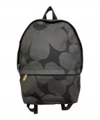marimekkoマリメッコ）の古着「Enni Pieni Unikko backpack/リュック」｜ブラック