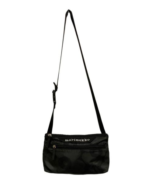 marimekko（マリメッコ）marimekko (マリメッコ) Nest Crossbody Unikko ショルダーバック ブラックの古着・服飾アイテム