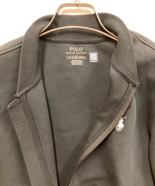 POLO RALPH LAUREN（ポロ・ラルフローレン）POLO RALPH LAUREN (ポロ・ラルフローレン) ダブルニットボンバージャケット/MA-1ジャケット ブラック サイズ:XSの古着・服飾アイテム