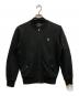 POLO RALPH LAUREN（ポロ・ラルフローレン）の古着「ダブルニットボンバージャケット/MA-1ジャケット」｜ブラック