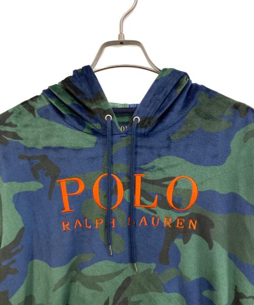 POLO RALPH LAUREN（ポロ・ラルフローレン）POLO RALPH LAUREN (ポロ・ラルフローレン) ベロアパーカー グリーン サイズ:Lの古着・服飾アイテム