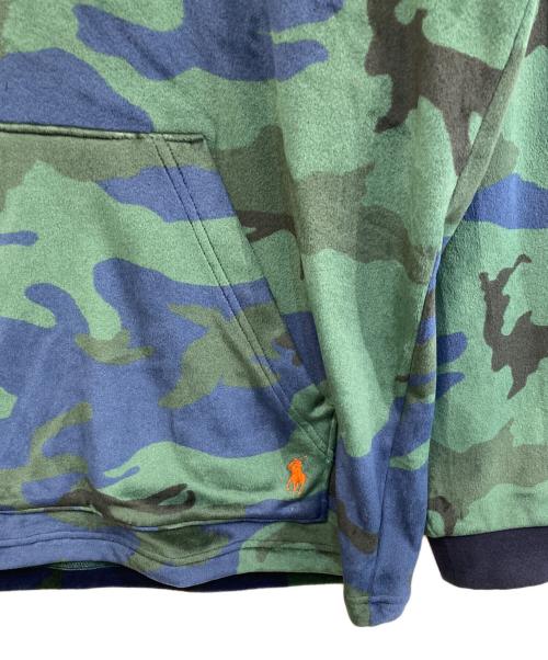 POLO RALPH LAUREN（ポロ・ラルフローレン）POLO RALPH LAUREN (ポロ・ラルフローレン) ベロアパーカー グリーン サイズ:Lの古着・服飾アイテム